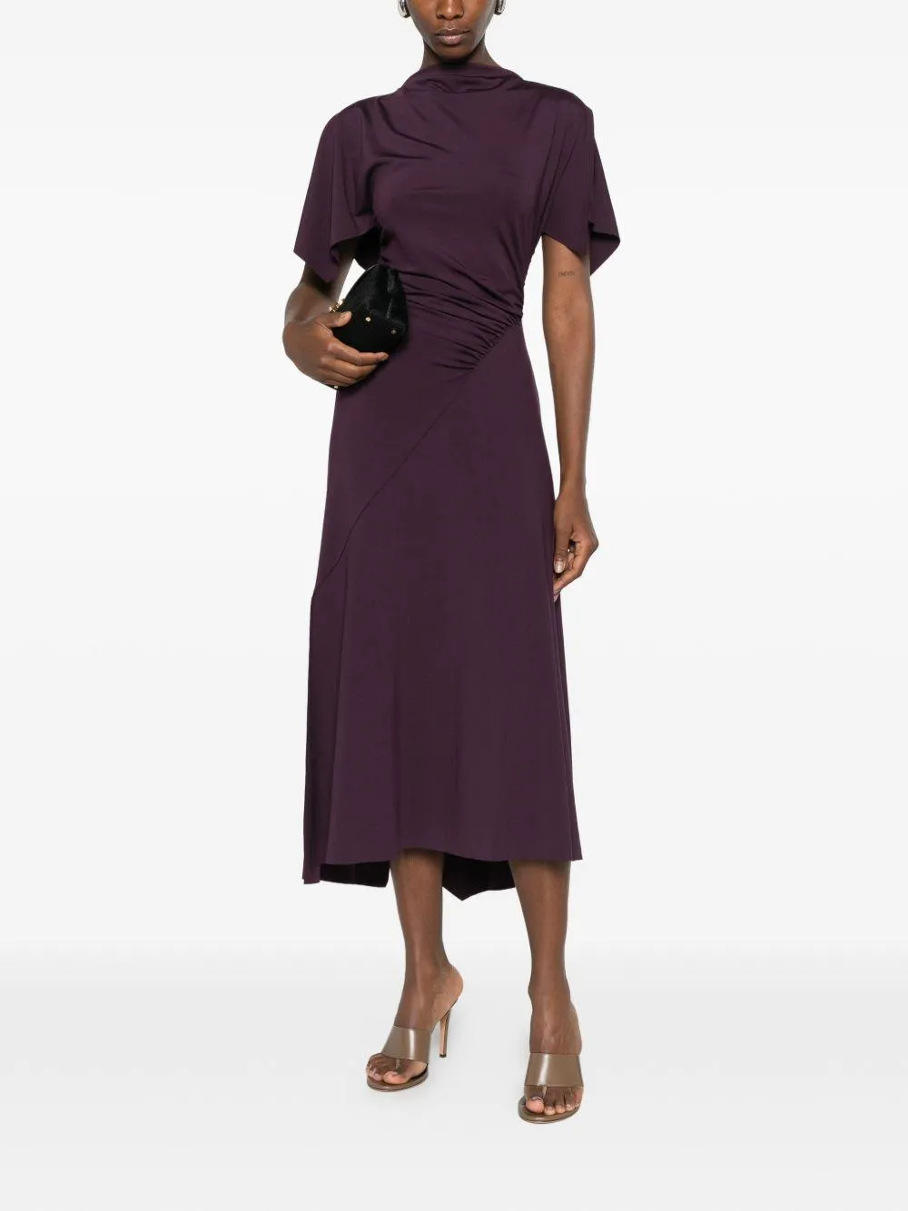 Midi Coat Blousey Purple sold by Lord & Taylor product image thumbnail 3