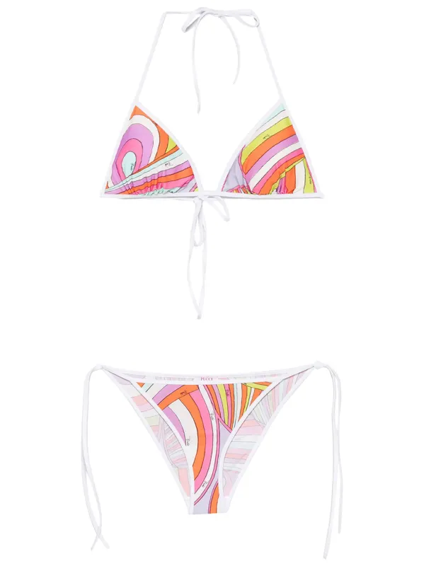 IRIDE PRINT TRIANGLE BIKINI made by Emilio Pucci