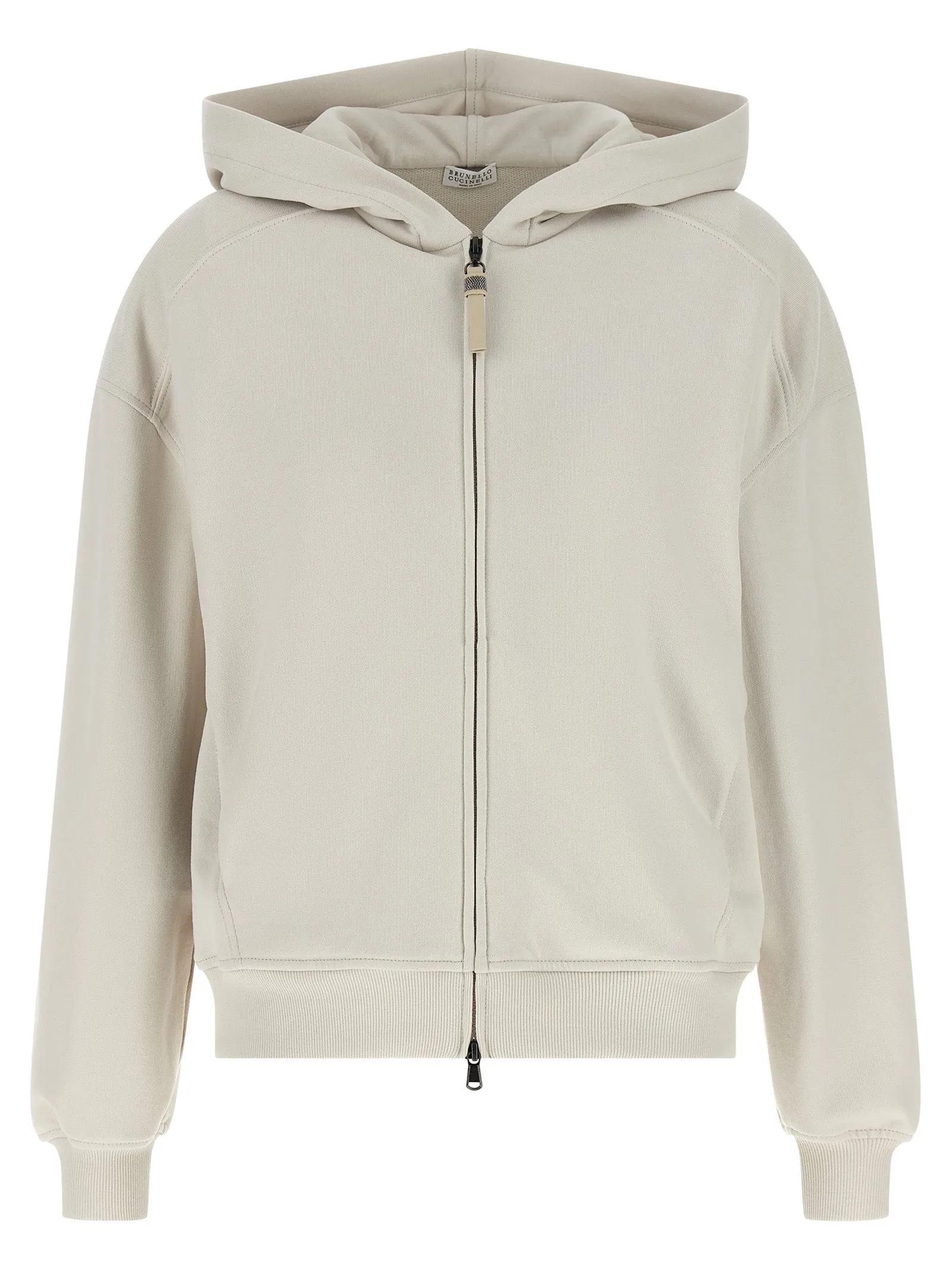 'Shiny Zipper Pull' hoodie sold by Lord & Taylor