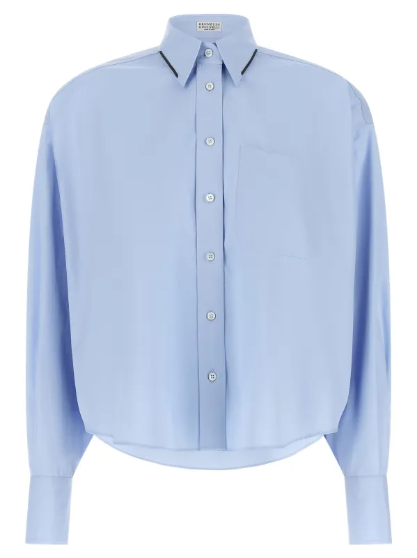 'Shiny Trim' shirt made by Brunello Cucinelli