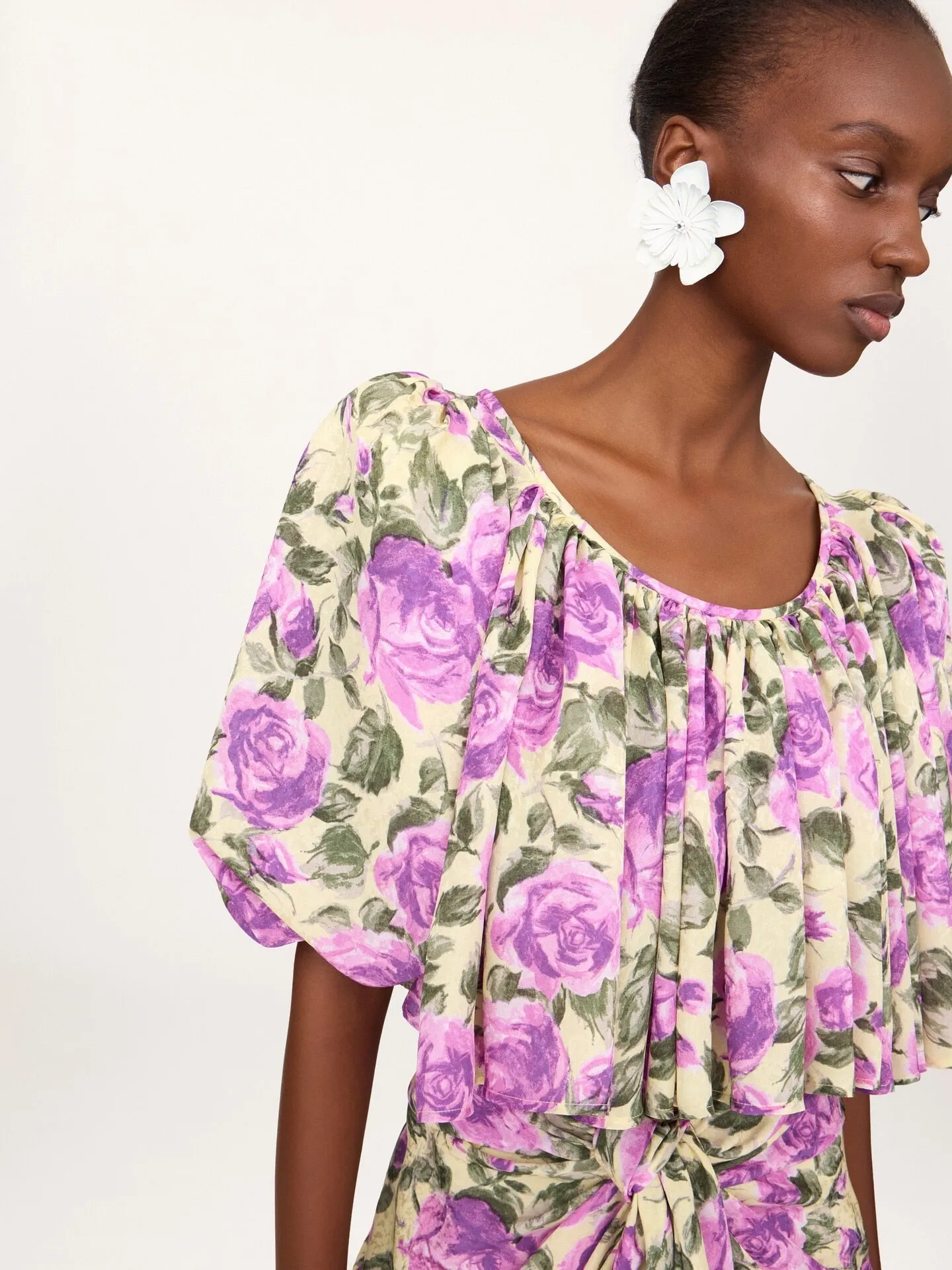 FLOREAL CROP TOP sold by Lord & Taylor product image thumbnail 3