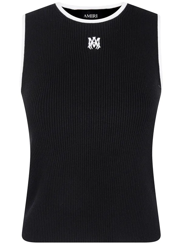 " MA" RIB KNIT TANK TOP made by AMIRI