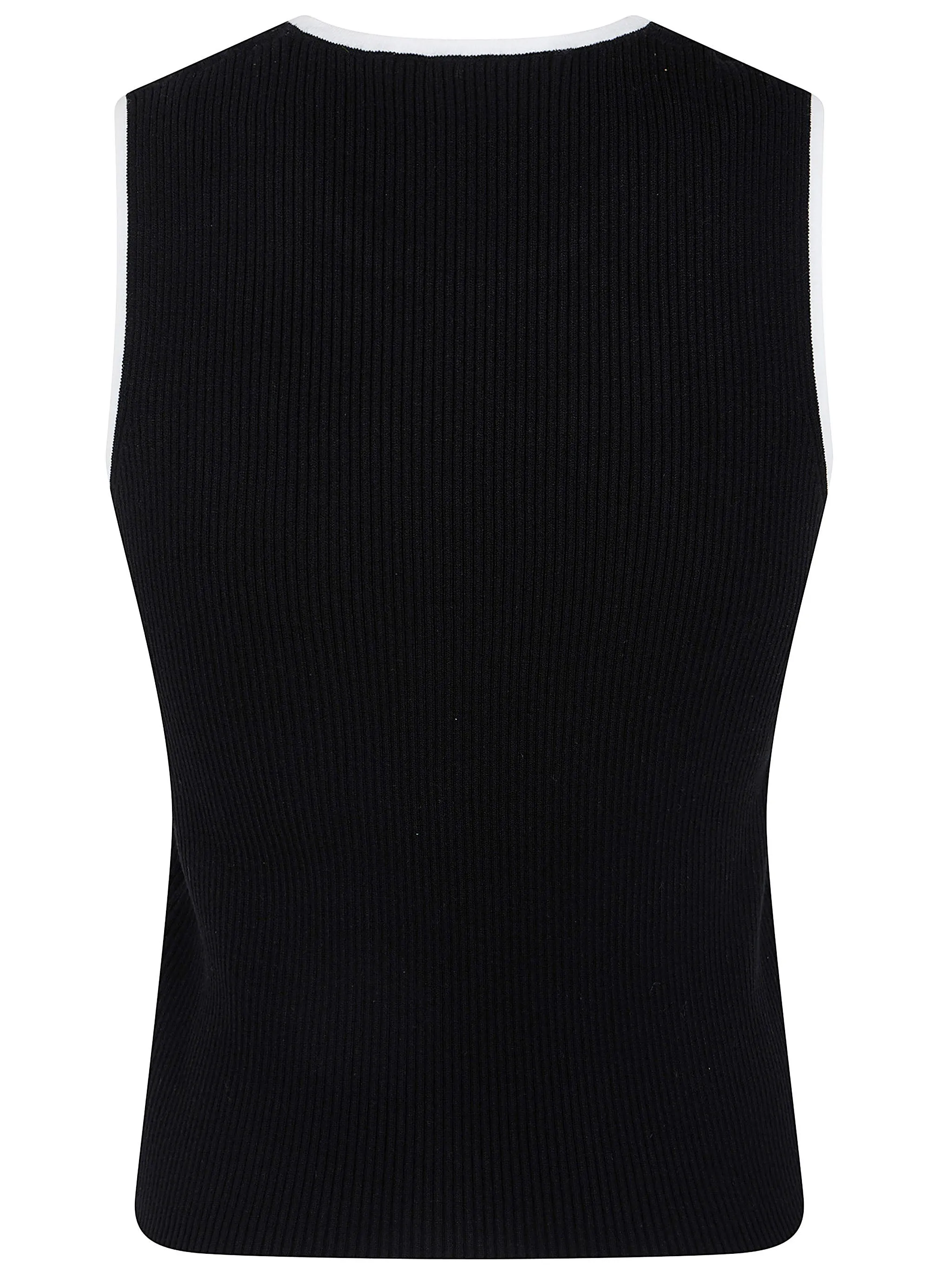 " MA" RIB KNIT TANK TOP sold by Lord & Taylor product image thumbnail 2
