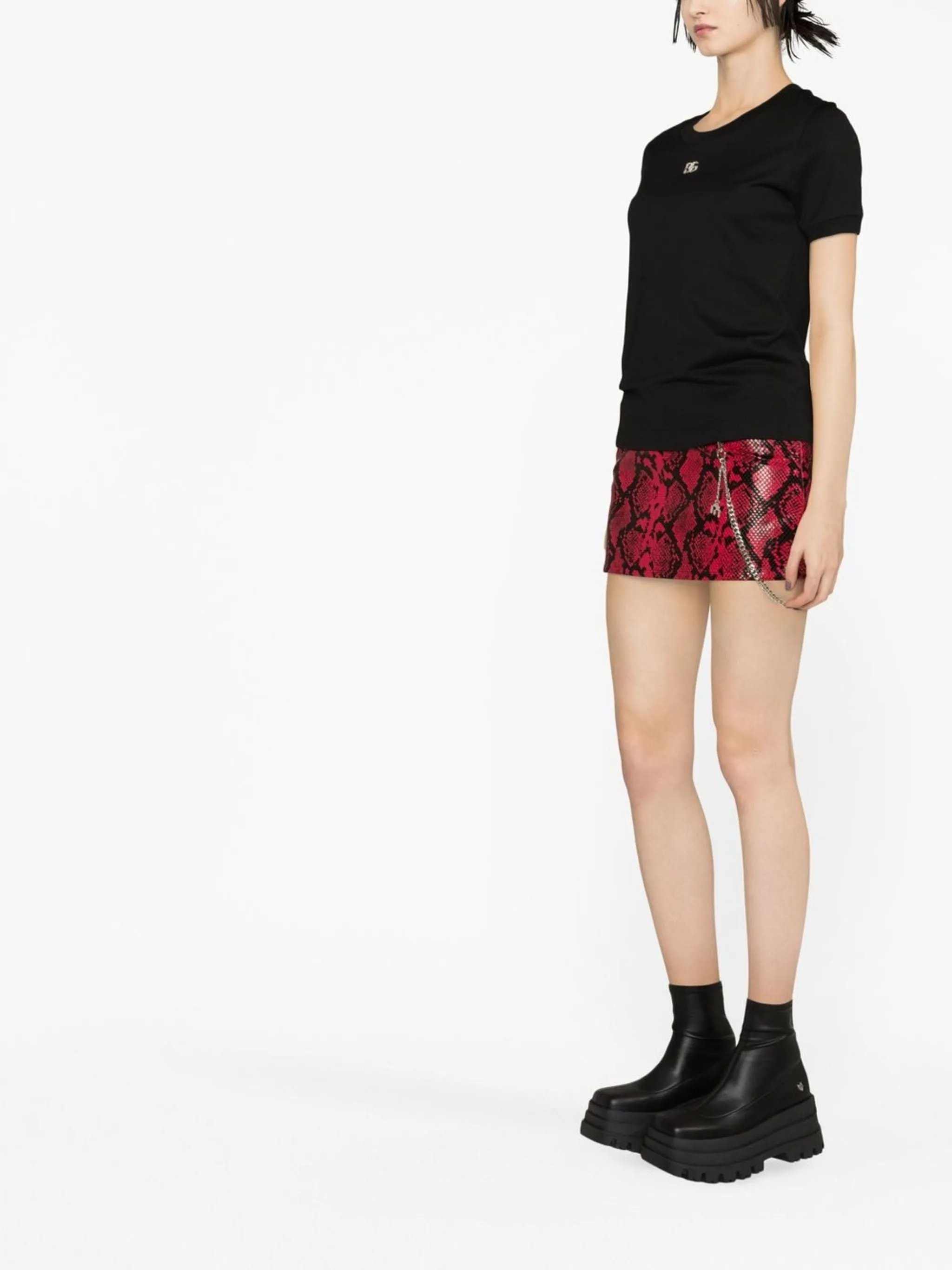 T-SHIRT WITH CRYSTAL DG LOGO sold by Lord & Taylor product image thumbnail 3