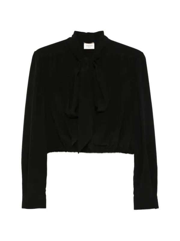 SILK BLOUSE WITH LAVALLIÈRE COLLAR made by Yves Saint Laurent