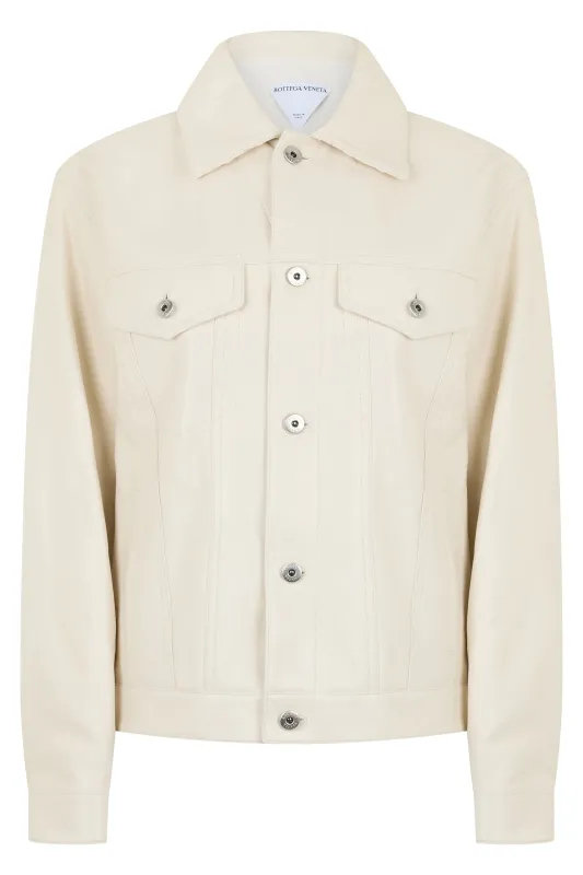 SMOOTH LEATHER JACKET made by Bottega Veneta