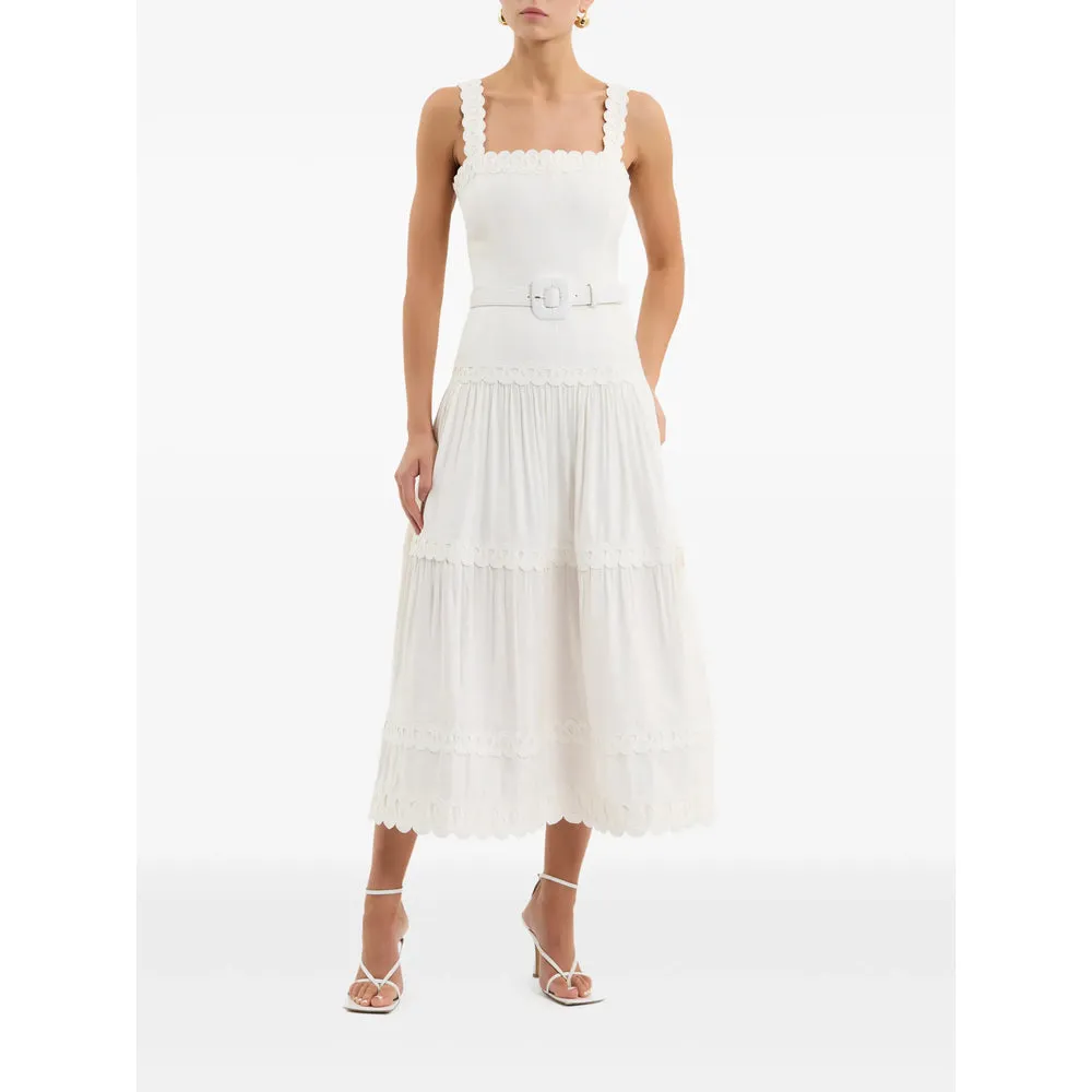 Dress in Ivory Linen-Blend sold by Lord & Taylor product image thumbnail 5