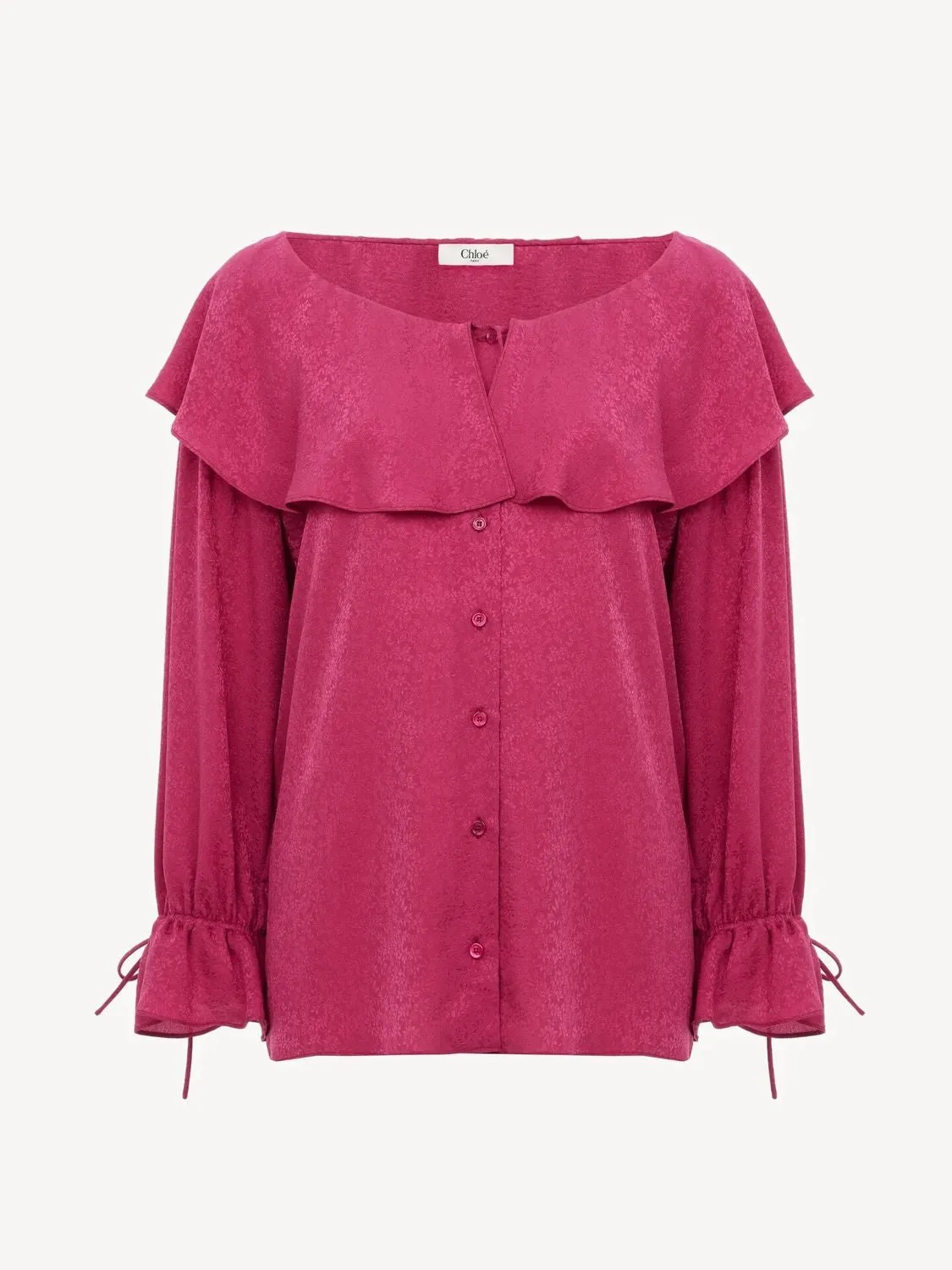 TYRIAN PURPLE SILK BLOUSE sold by Lord & Taylor