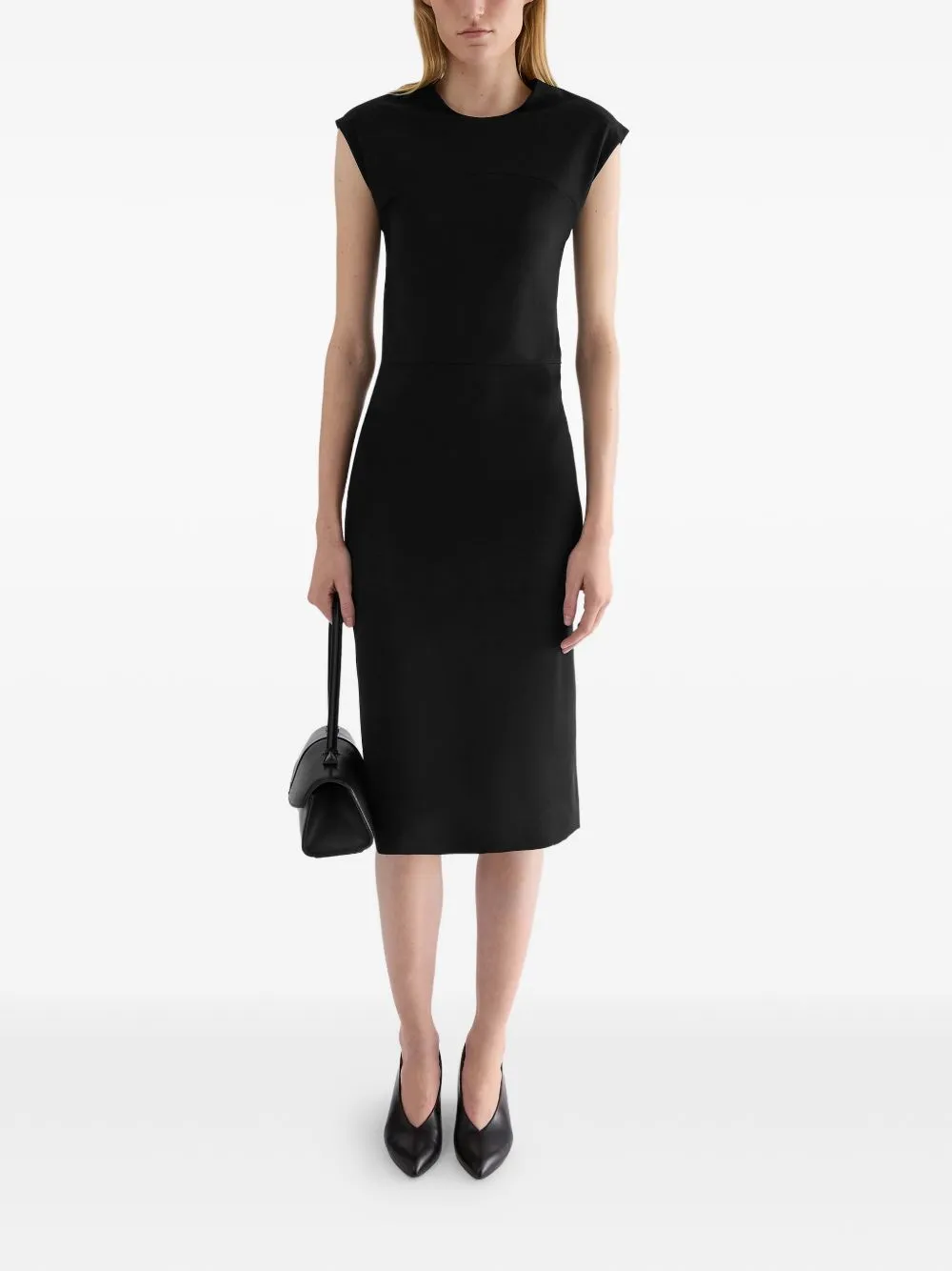 LIGHTWEIGHT VISCOSE CREW-NECK DRESS sold by Lord & Taylor product image thumbnail 2