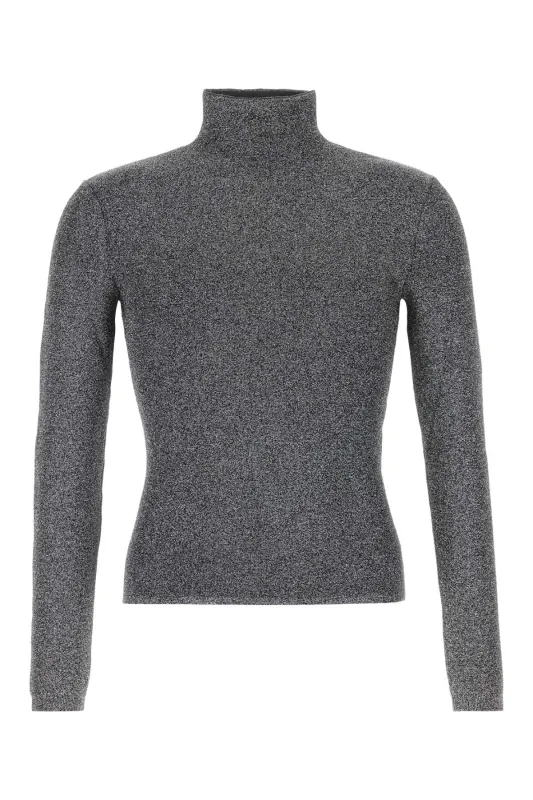 BLACK STRETCH JERSEY SWEATER made by Gucci