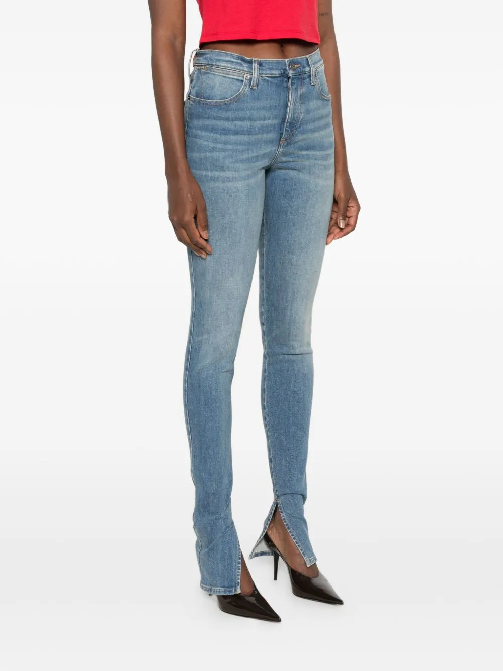 STRETCH DENIM JEANS sold by Lord & Taylor product image thumbnail 5