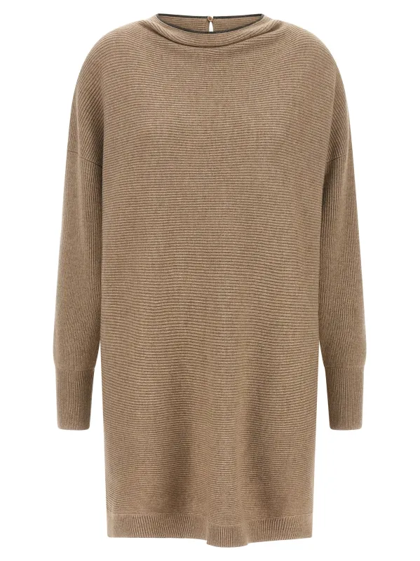 'Precious Collar' dress made by Brunello Cucinelli