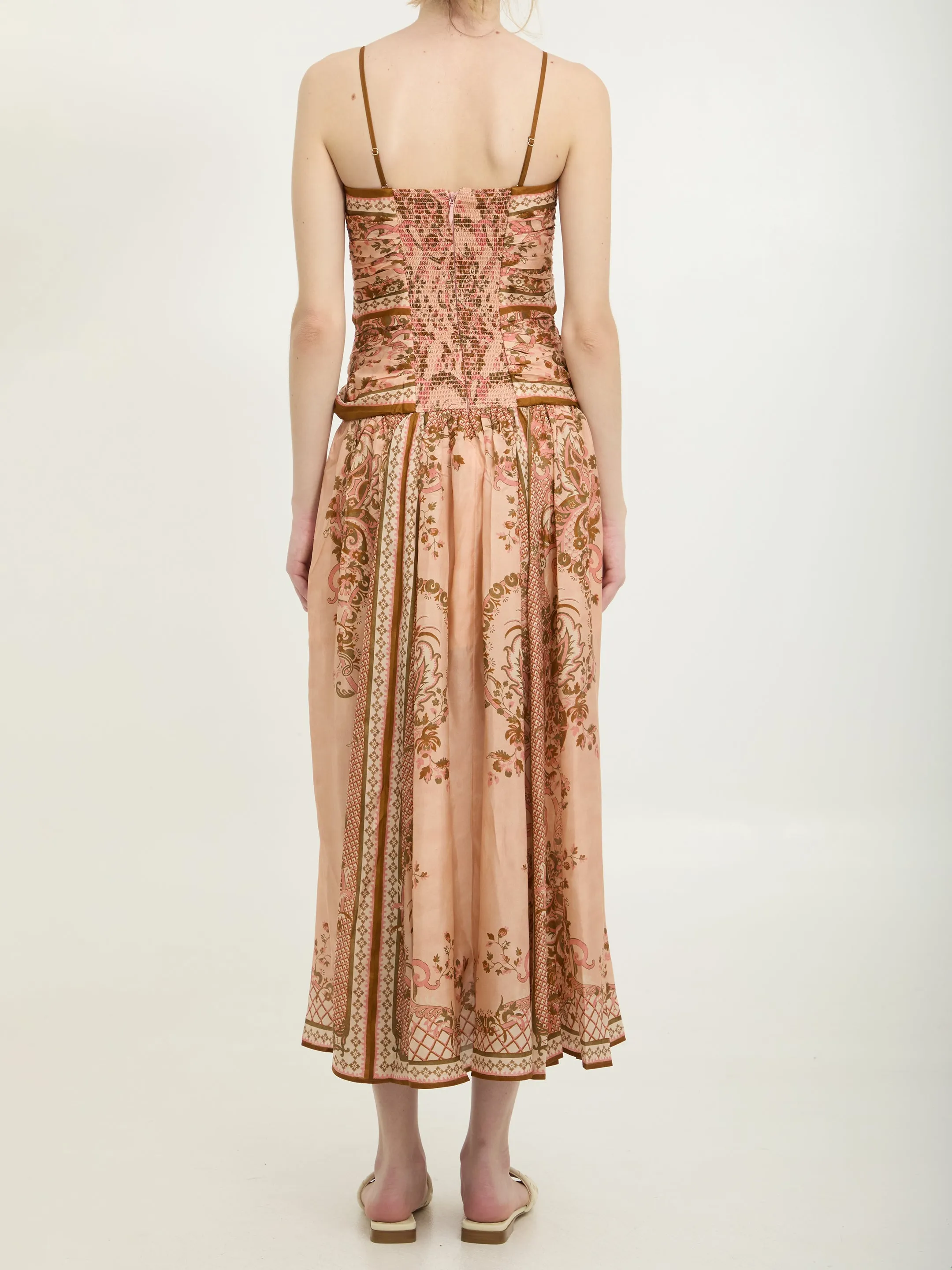 Aster scarf print midi dress sold by Lord & Taylor product image thumbnail 4