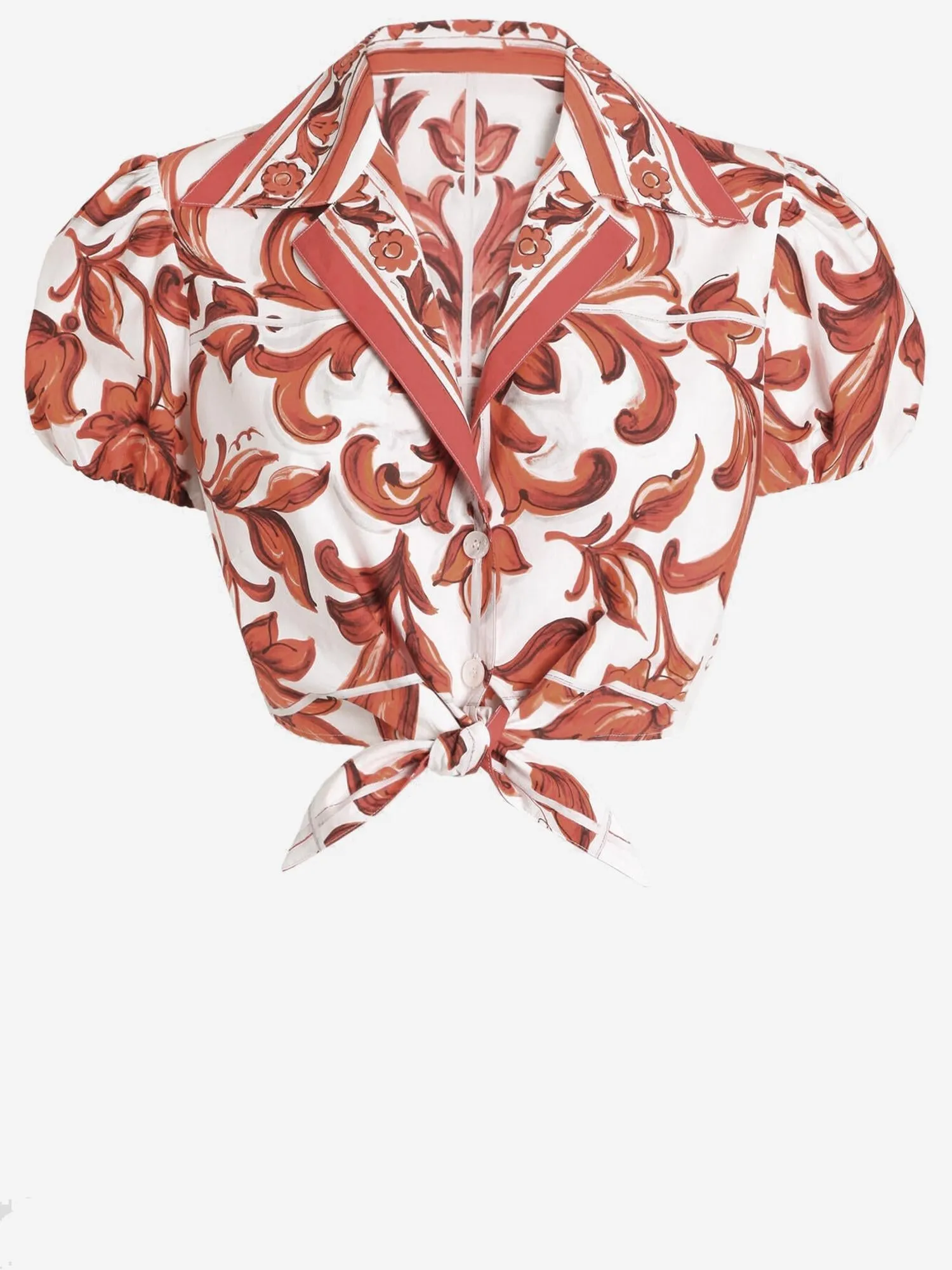 Shirt in Cotton Poplin with Maiolica Print sold by Lord & Taylor product image thumbnail 4