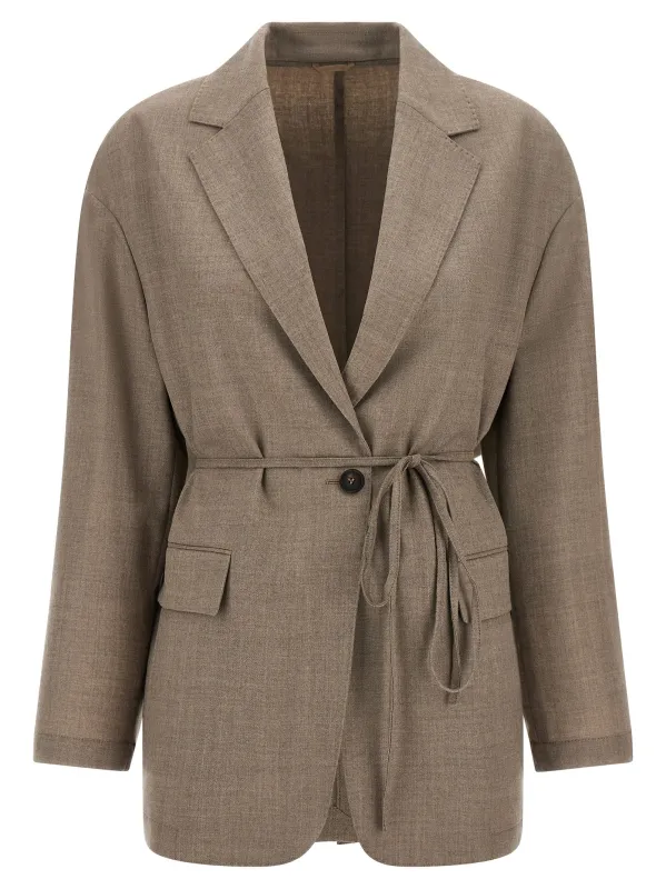 Fresh wool blazer made by Brunello Cucinelli