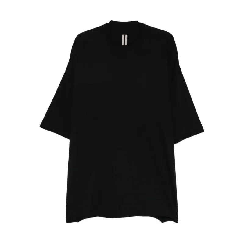Crew Neck T-Shirt in Black made by Rick Owens