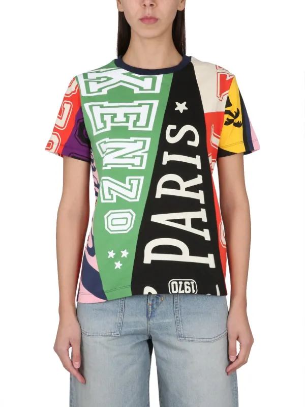 Crewneck T-Shirt in Multicolour made by Kenzo