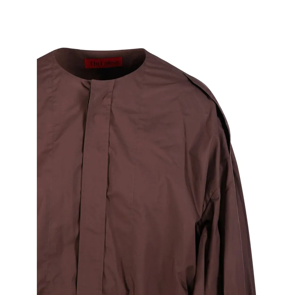 Gathered Hem Brown Shirt sold by Lord & Taylor product image thumbnail 4