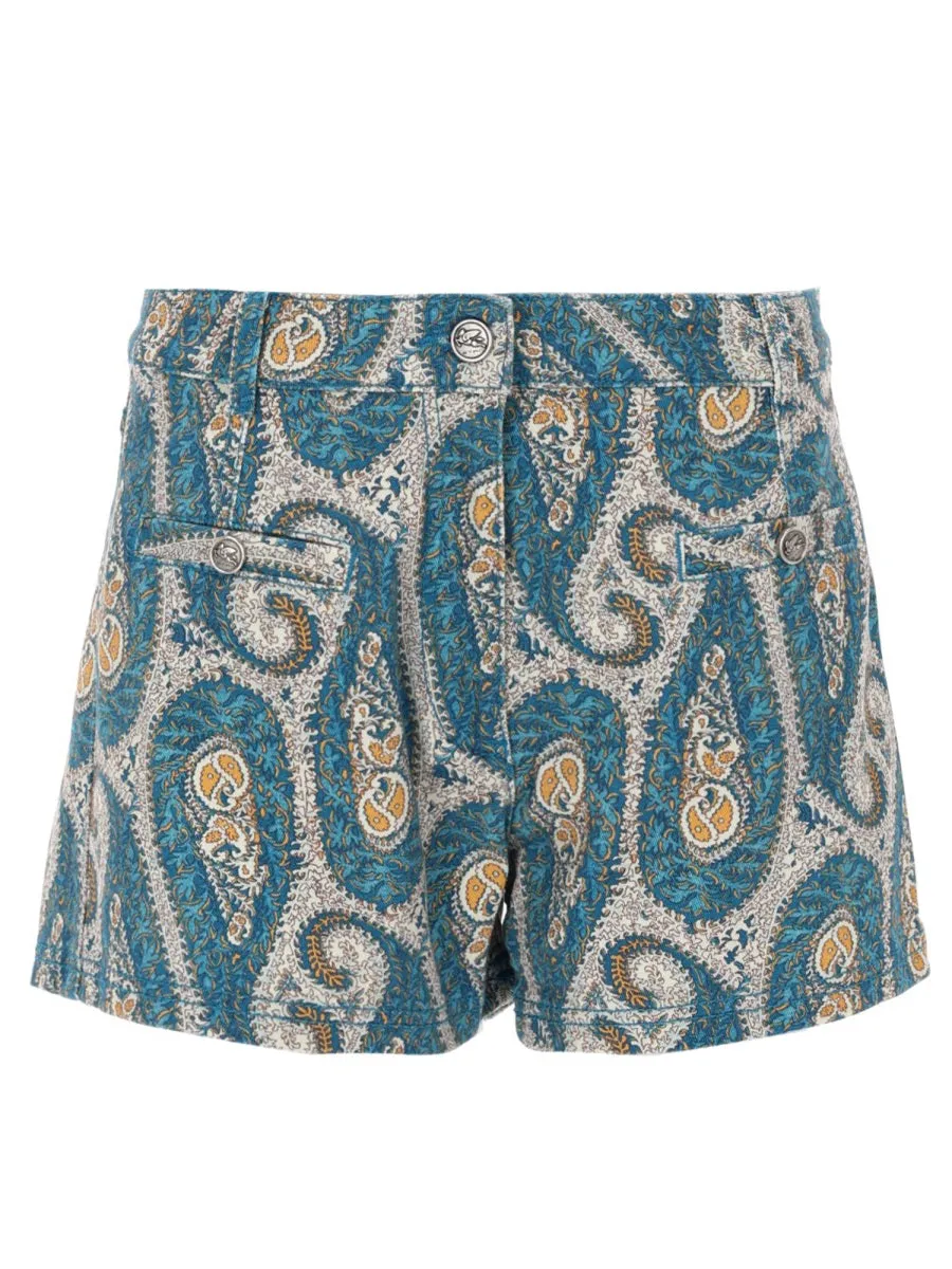 Shorts Paisley Print Blue sold by Lord & Taylor