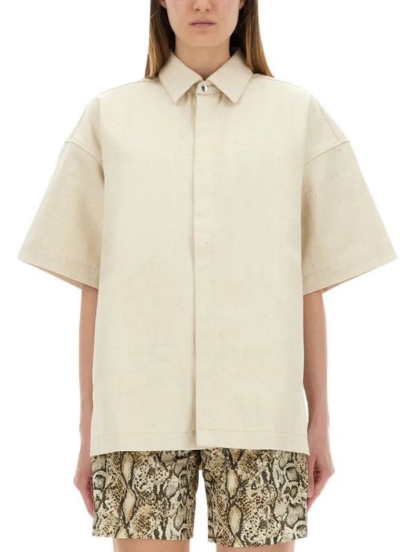 Oversized Heavy Cotton Shirt made by Jil Sander