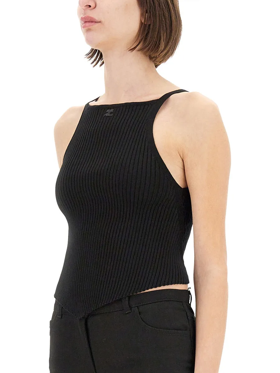 Ribbed Tank Top in Black sold by Lord & Taylor product image thumbnail 3