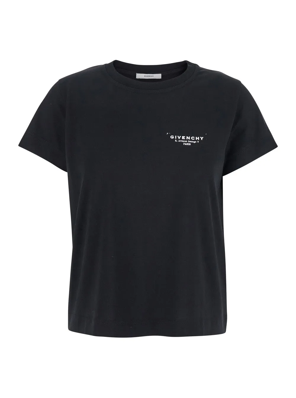 Black Crewneck T-Shirt with Logo sold by Lord & Taylor