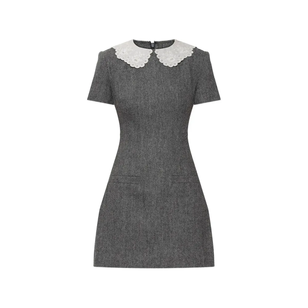 Dress Herringbone Knit Grey sold by Lord & Taylor