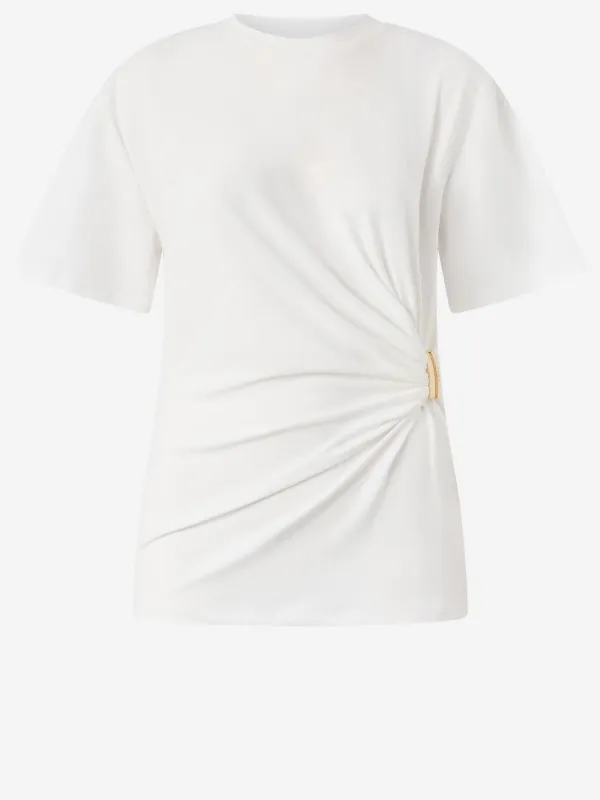 Draped T-Shirt with Gold Detail made by Pinko