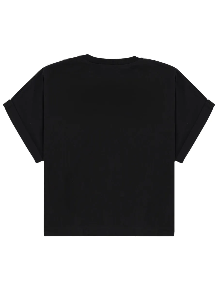 Cropped T-Shirt with Logo sold by Lord & Taylor product image thumbnail 2