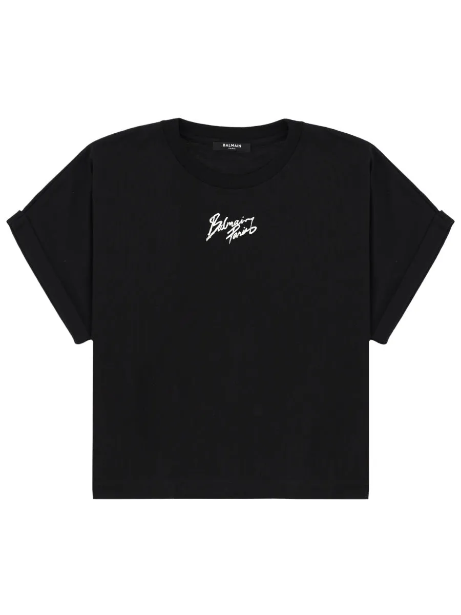 Cropped T-Shirt with Logo sold by Lord & Taylor
