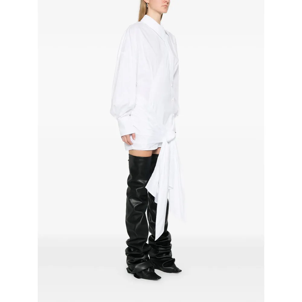 White Long Sleeve Dress with Button Fastening sold by Lord & Taylor product image thumbnail 4
