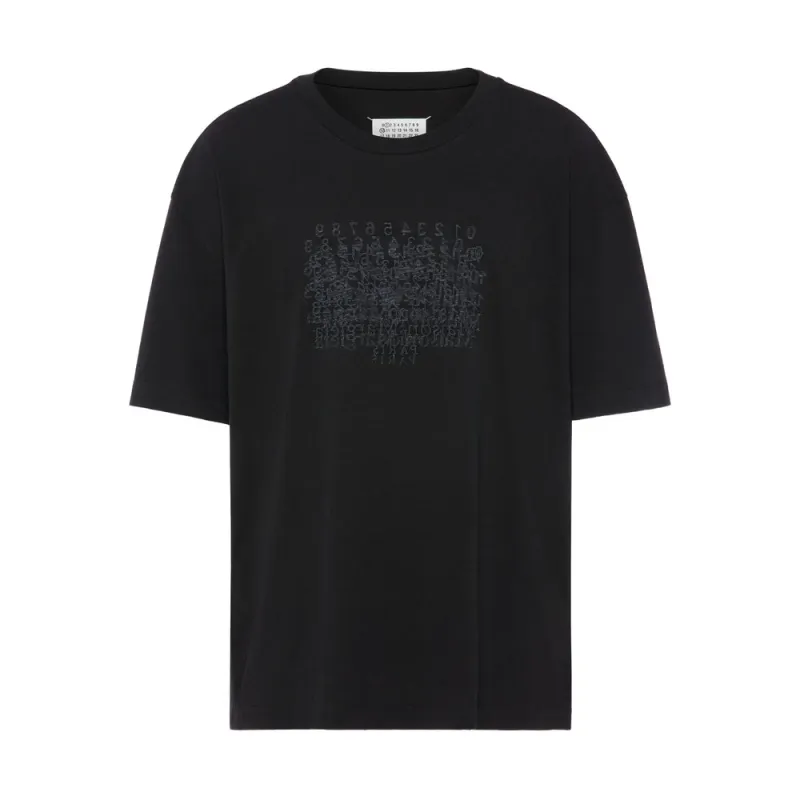 T-shirt Graphic Print Black made by Maison Margiela