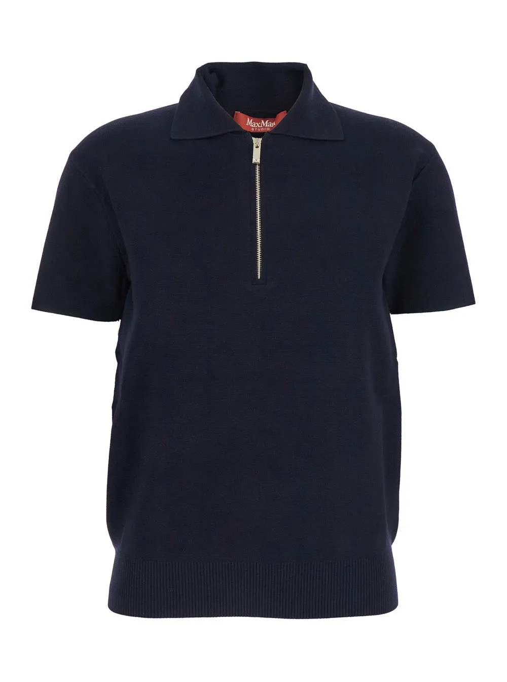 'Teti' Blue Polo Shirt with Classic Collar sold by Lord & Taylor