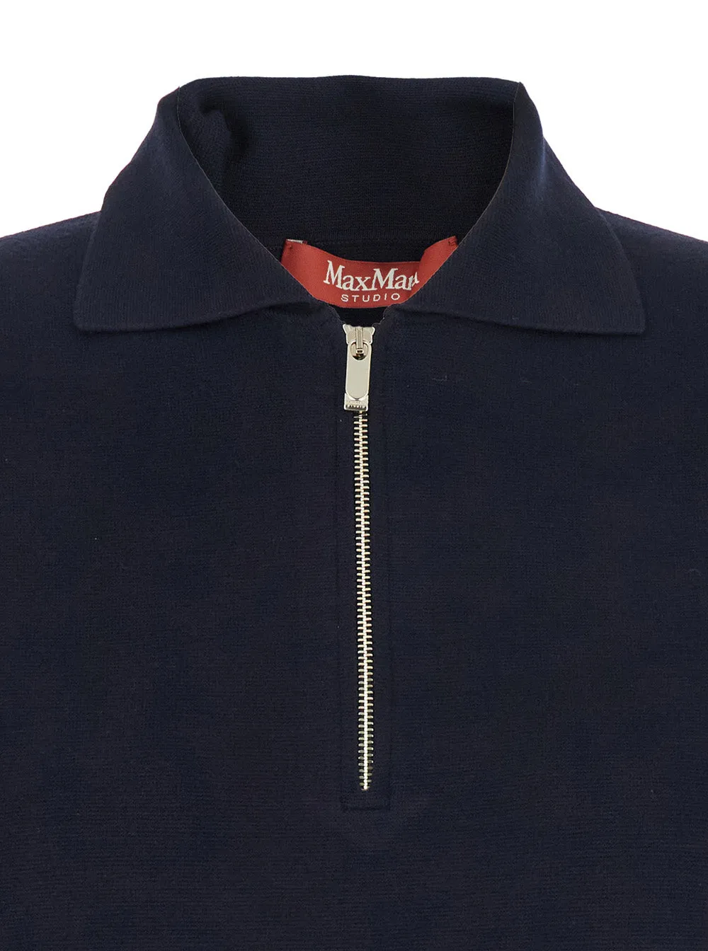 'Teti' Blue Polo Shirt with Classic Collar sold by Lord & Taylor product image thumbnail 3