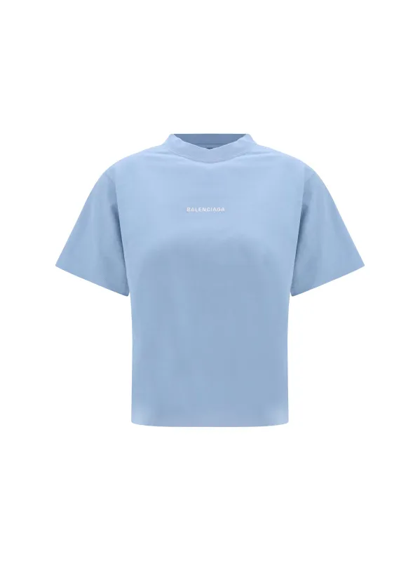 T-shirt Back Light Blue/White made by Balenciaga