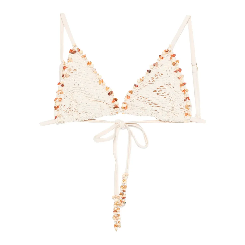 Beaded Detail Triangle Cup Beachwear sold by Lord & Taylor