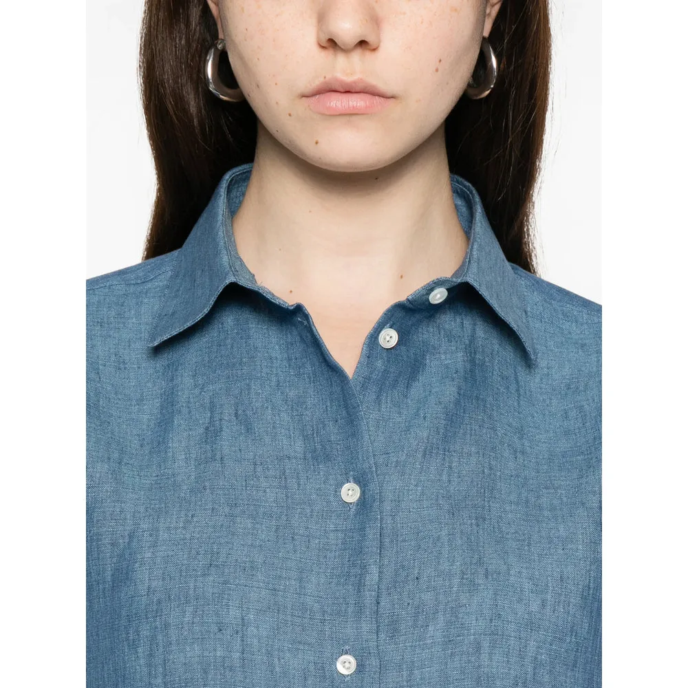 Blue Front Button Fastening Shirt sold by Lord & Taylor product image thumbnail 3