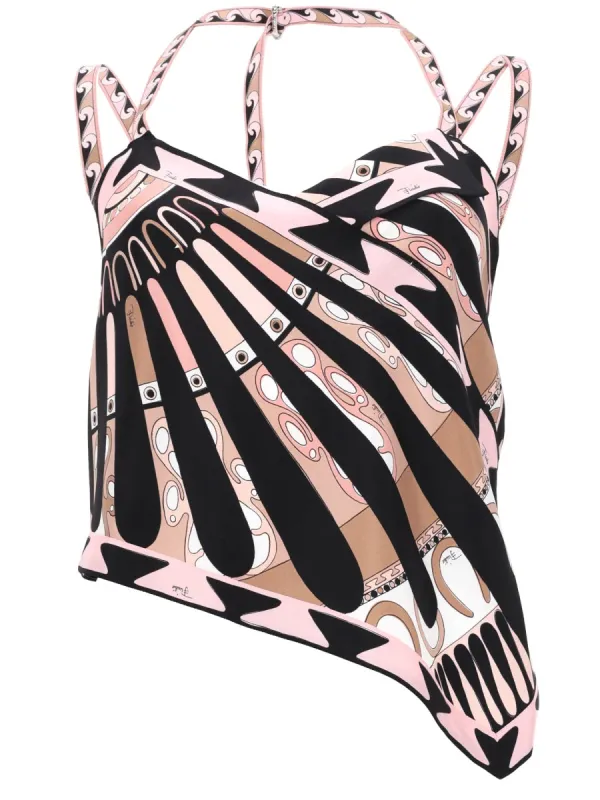 Top in 100% Silk Multicolour made by Emilio Pucci