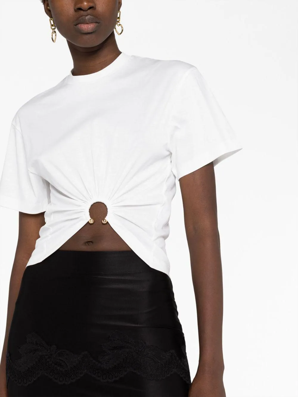 T-shirt 100% Cotton White sold by Lord & Taylor product image thumbnail 3