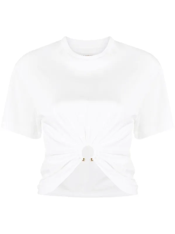 T-shirt 100% Cotton White made by Rabanne