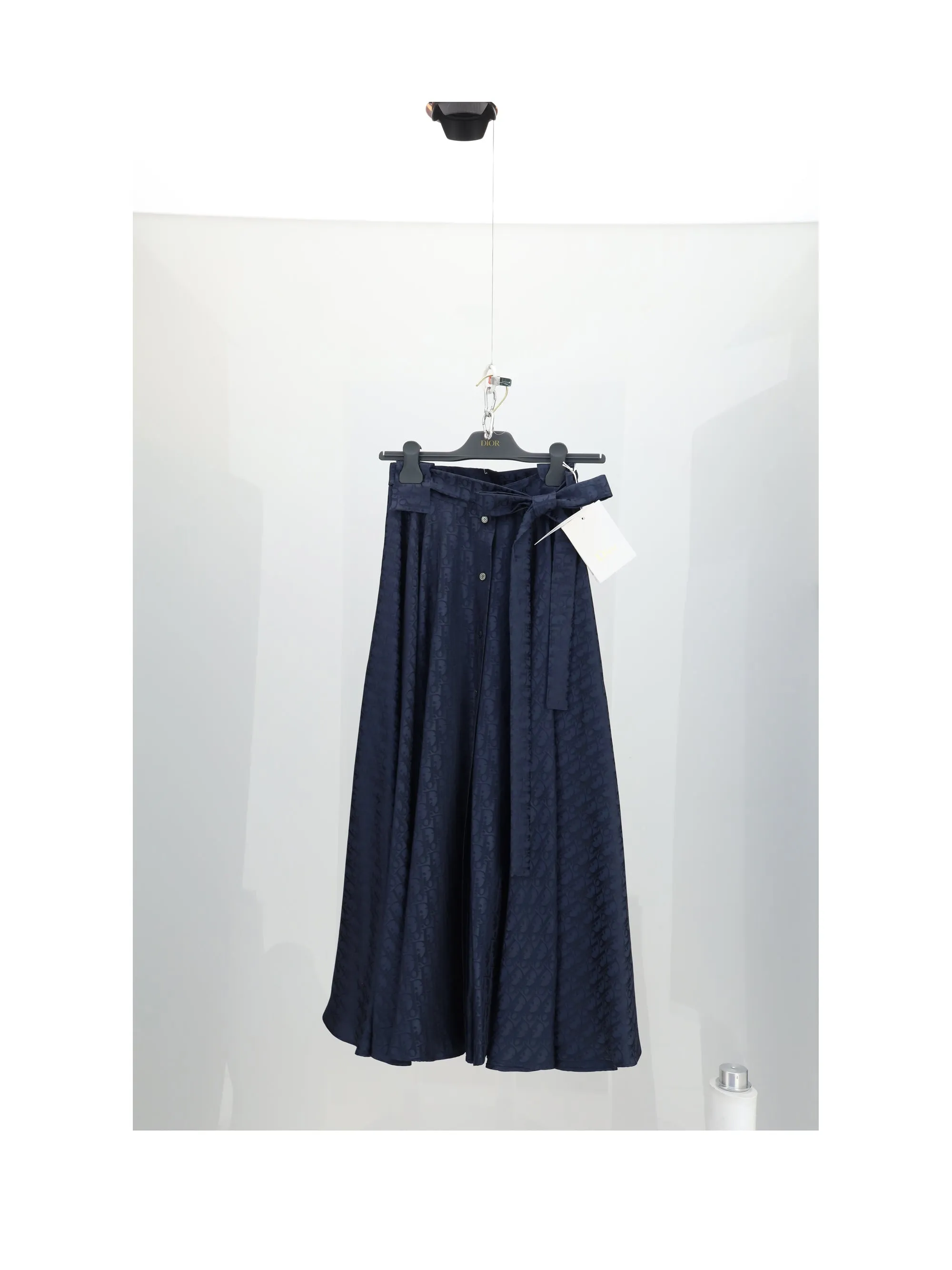 Skirt Oblique Ton Sur Ton Blue Silk sold by Lord & Taylor