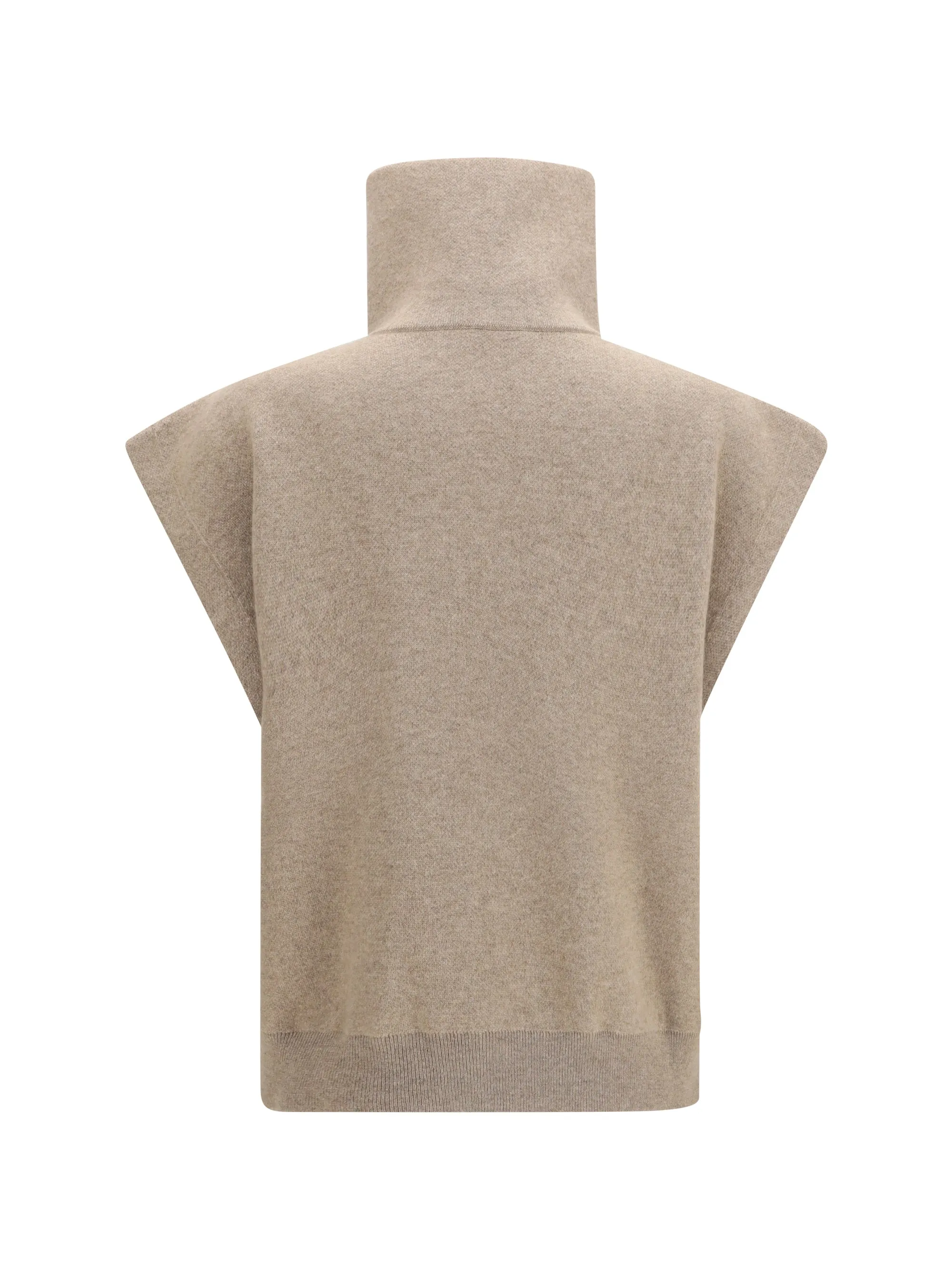 Cardigan High-Neck Zip Brown Cashmere sold by Lord & Taylor product image thumbnail 2