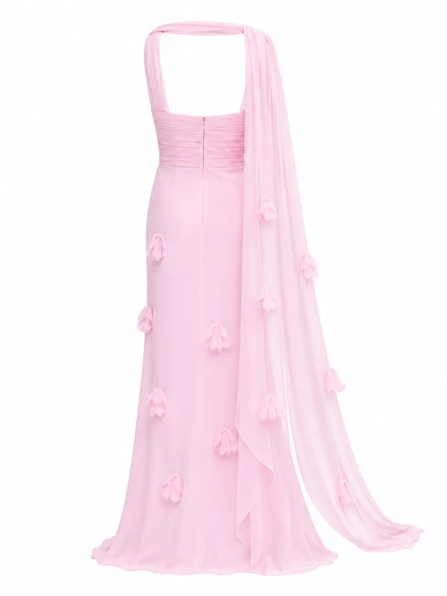 Dress with Scarf Georgette Pink sold by Lord & Taylor product image thumbnail 2