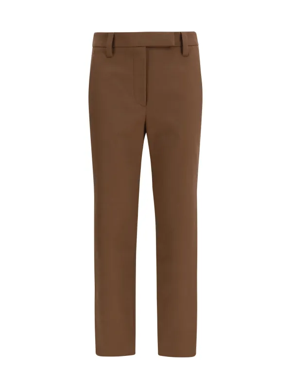 Straight-Leg Cotton Pants made by Brunello Cucinelli
