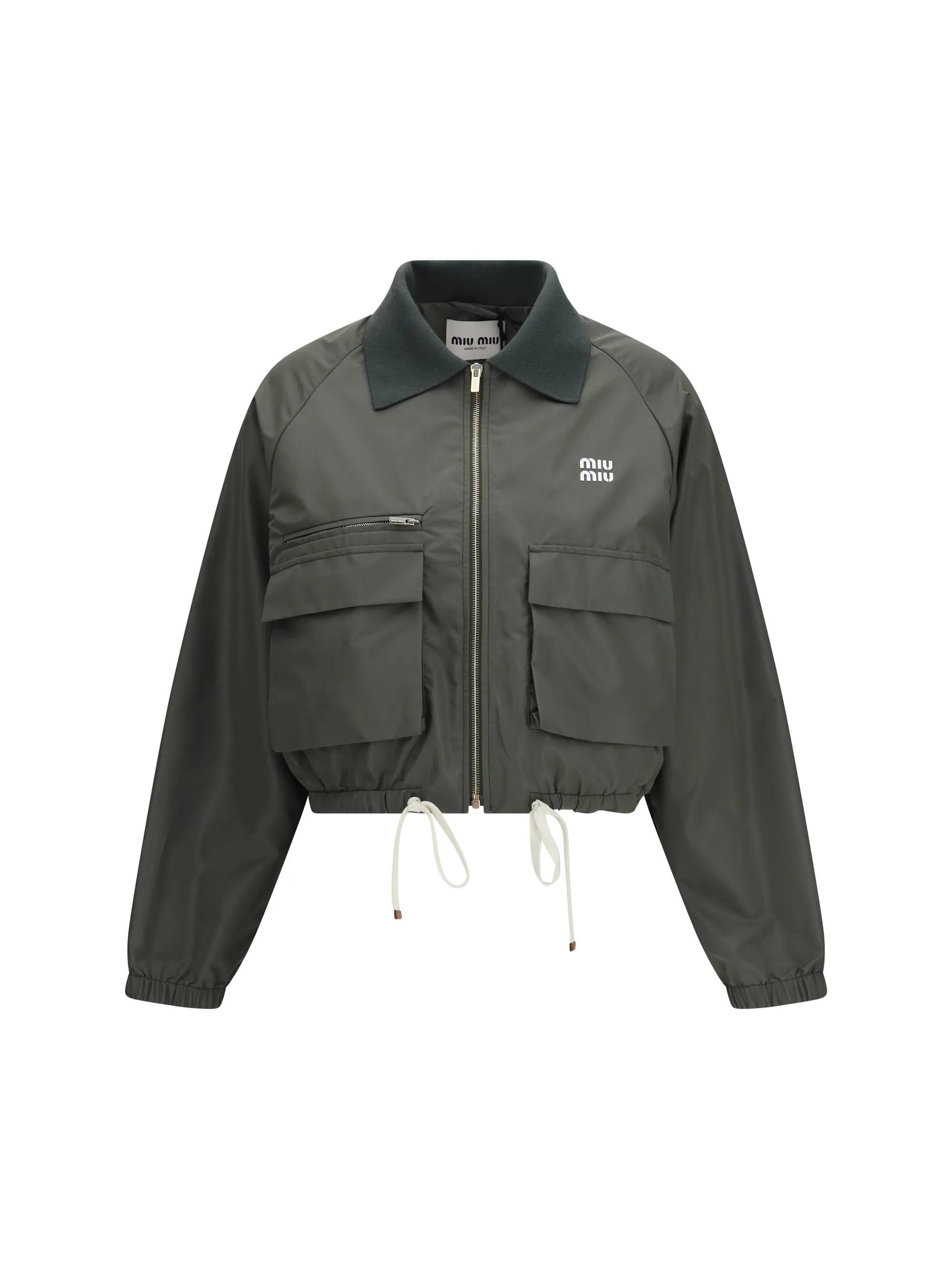 Technical Fabric Jacket Forest Green sold by Lord & Taylor