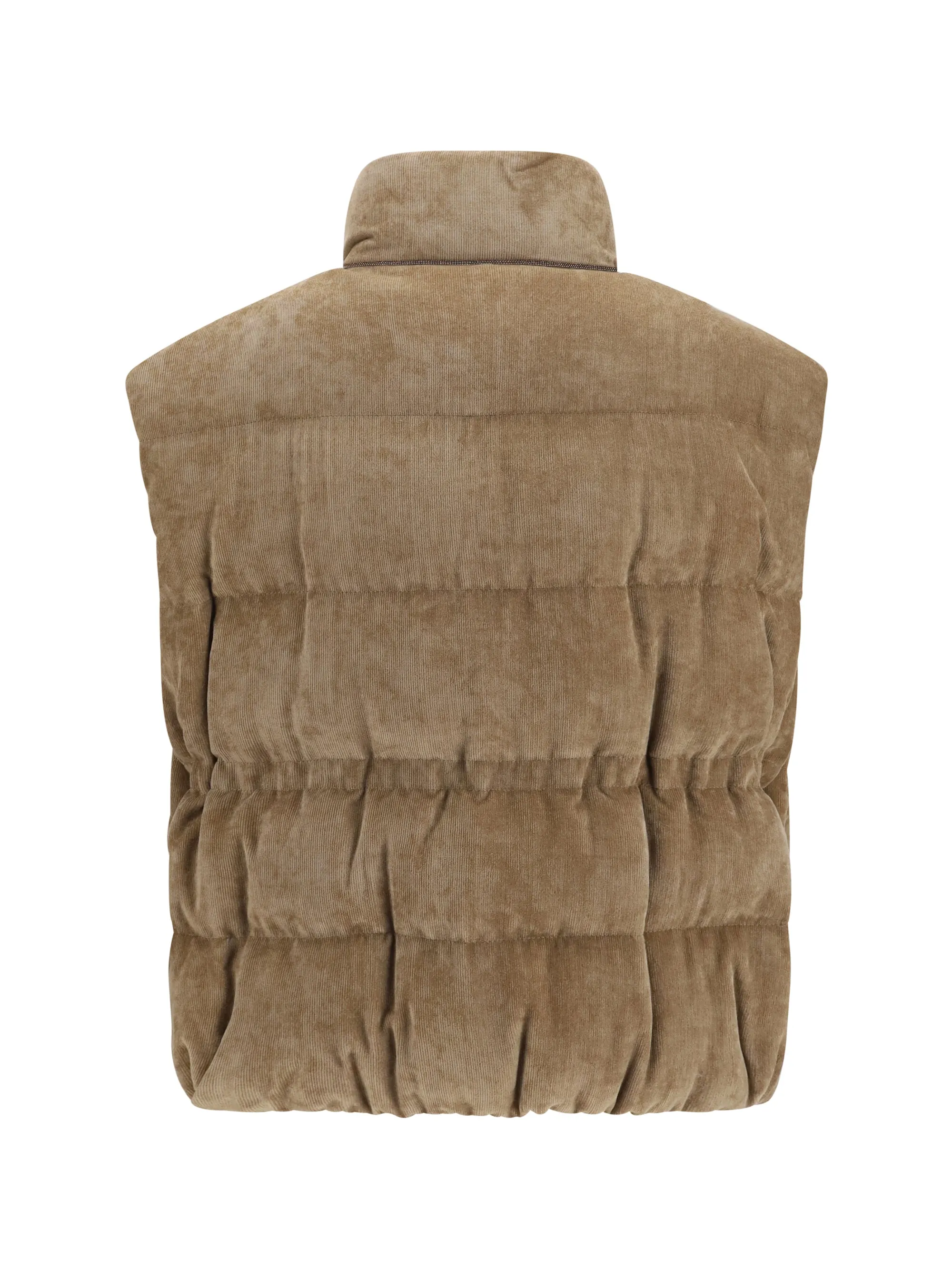 Sleeveless Padded Vest Cappuccino sold by Lord & Taylor product image thumbnail 3