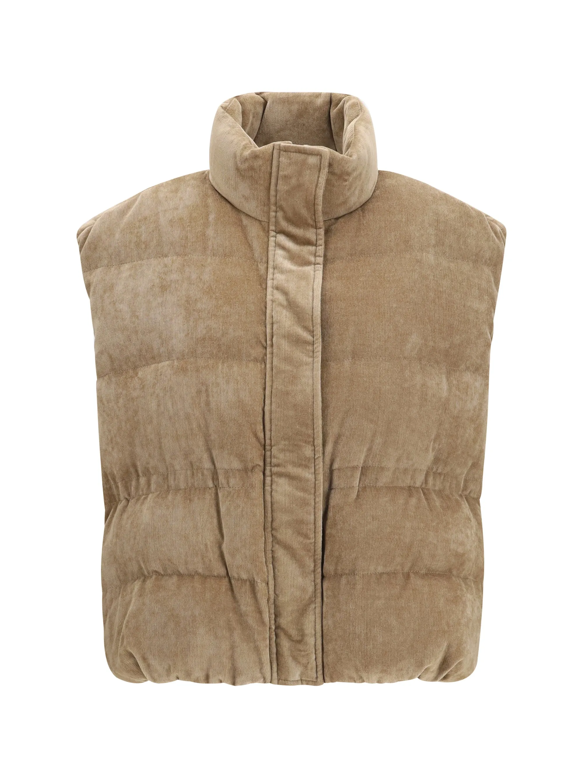 Sleeveless Padded Vest Cappuccino sold by Lord & Taylor