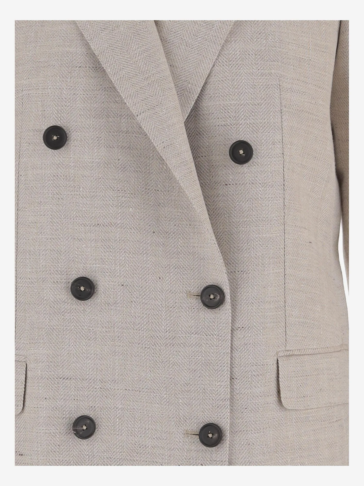 Double-Breasted Linen Blend Jacket sold by Lord & Taylor product image thumbnail 3