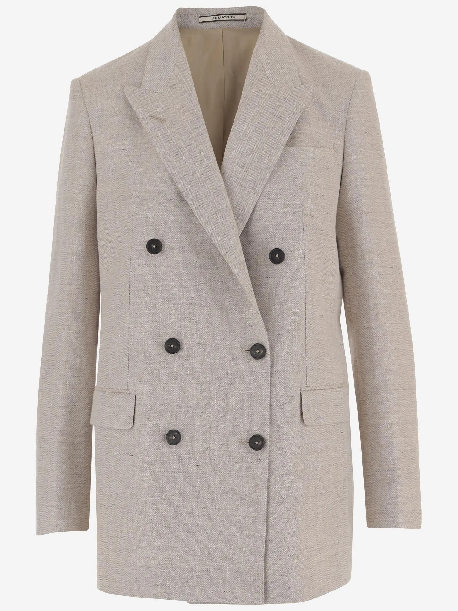 Double-Breasted Linen Blend Jacket sold by Lord & Taylor