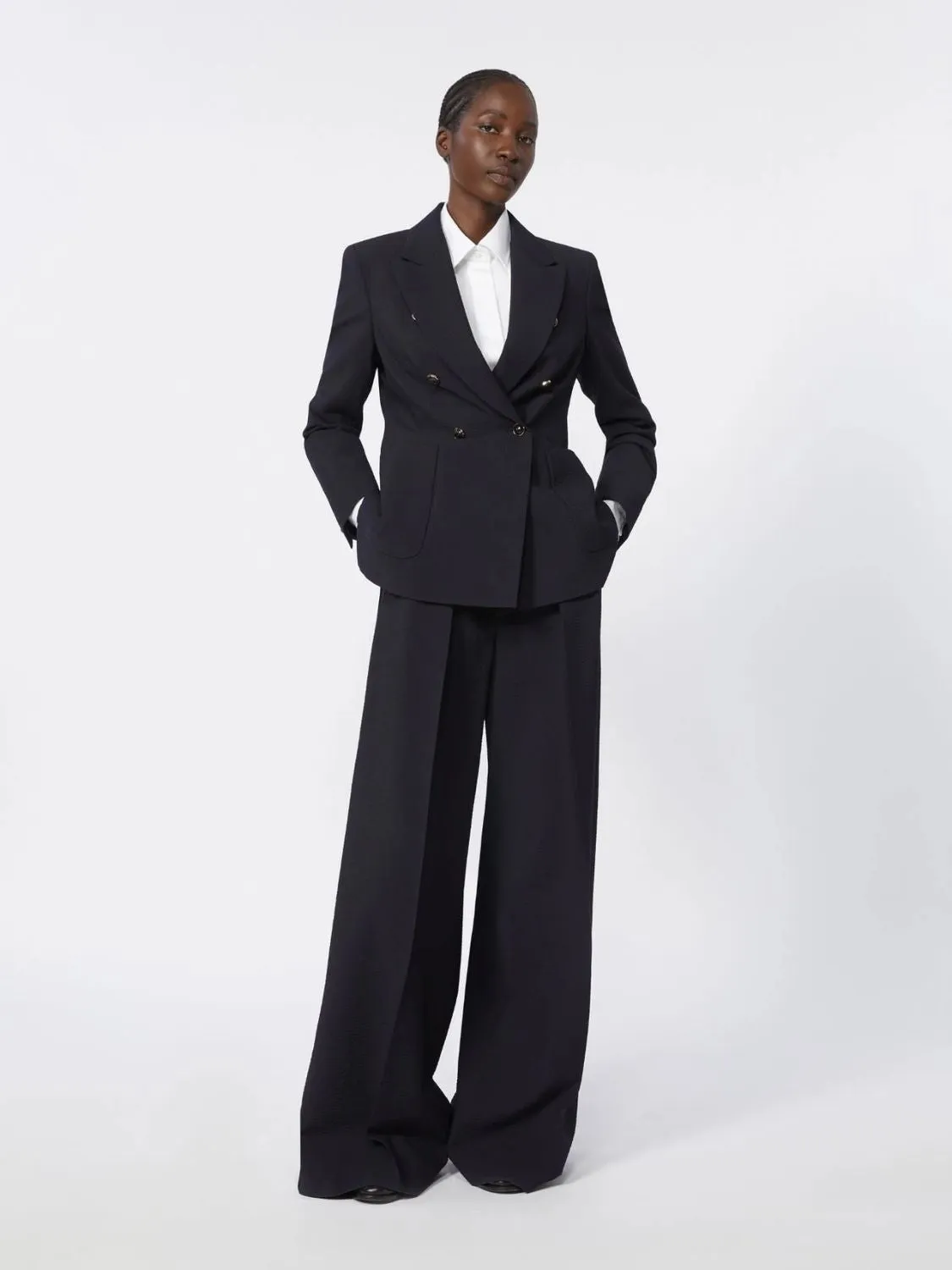 HIGH-WAISTED PLEATED PALAZZO PANTS sold by Lord & Taylor product image thumbnail 2